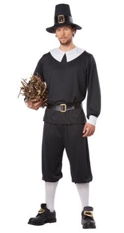 Pilgrim Man Halloween Costumes Clothes for Sale | Medium, Large, or ...